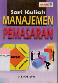 Image of Manajemen pemasaran : Sari kuliah