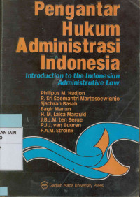 Image of Pengantar hukum administrasi Indonesia (Introduction to the Indonesian administrative law)