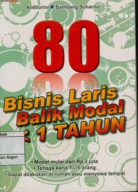 Image of 80 bisnis laris balik modal < 1 tahun
