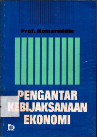 Image of Pengantar Kebijaksanaan Ekonomi