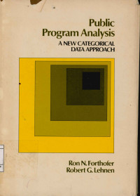 Image of Public program analysis : A new categorical data approach