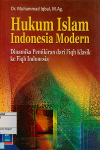 Image of Hukum Islam Indonesia modern : Dinamika pemikiran dari fiqh klasik ke fiqh Indonesia