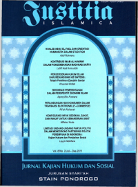 Image of Justitia ISLAMICA : Jurnal Hukum dan Sosial = Jurusan Syariah STAIN PONOROGO