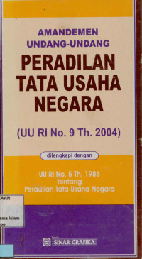 Image of Amandemen Undang-Undang Peradilan Tata Usaha Negara