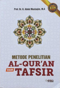 Image of Metode penelitian al-qur'an dan tafsir